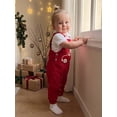thumbnail image 6 of RUINIXCW Baby Christmas Corduroy Overalls Tree Car Embroidered Sleeveless Jumpsuit, 6 of 8