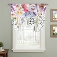 thumbnail image 2 of Wild Flowers Tie Up Curtains for Windows, Adjustable Balloon Window Shades, Farmhouse Country Floral Leaf Plant Kitchen Window Treatments Adjustable Roll Up Curtain for Basement/Nursery 52"x45", 2 of 8