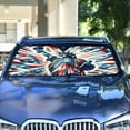 thumbnail image 4 of Statue Liberty with America Flat Car Windshield Sun Shade Foldable Car Front Window Visor Heat and UV Protection 57x31.5, 4 of 8