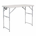 thumbnail image 2 of 4' Long- Height Adjustable Fold in Half Resin Multi Purpose Table in Light Gray, 2 of 5