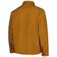 thumbnail image 3 of Men's Dunbrooke Tan Cleveland Browns Journey Workwear Tri-Blend Full-Zip Jacket, 3 of 4