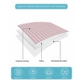 thumbnail image 5 of Quilts Twin XL Size, Pink Striped Soft Comforter Bedding Set for Bed, Modern Simple Farmhouse Beige Vintage Lightweight Quilted Bedspread with Pillow Cover(2 Pieces) for All Season, 68x98 Inch, 5 of 6