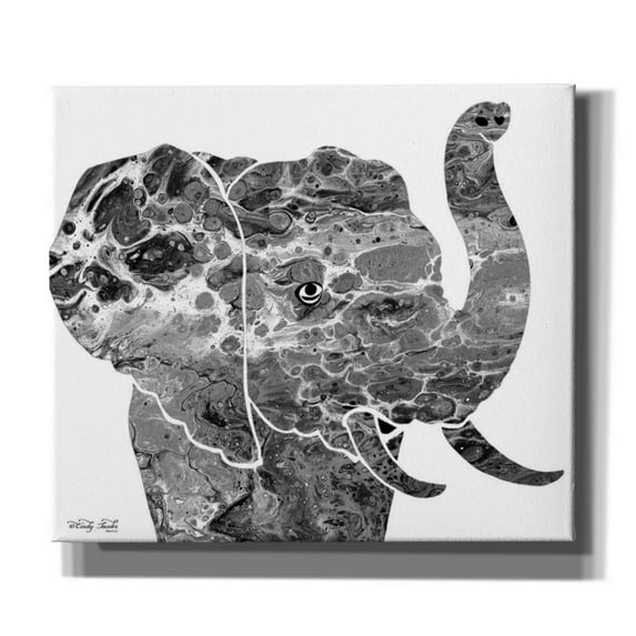 Epic Graffiti 'Bright Elephant' by Cindy Jacobs, Canvas Wall Art, 30"x26"