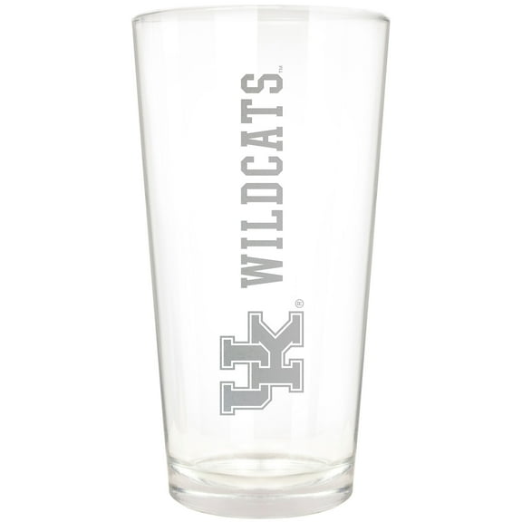Kentucky Wildcats Etched 16oz. Vertical Rally Cry Pint Glass