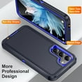 thumbnail image 4 of Allytech Galaxy S24 Plus Rugged Case, Hybrid Dual Layers Shockproof Anti-Scratch Bumper Heavy Duty Protective Phone Case for Samsung Galaxy S24 Plus - Darkblue, 4 of 7