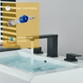 thumbnail image 5 of feetron Stainless Steel Matte Black Bathroom Faucet, 5 of 9