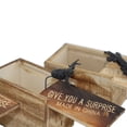 thumbnail image 6 of Raindrops  Prank 1Set Wooden Box Dark Brown Rectangular for Surprise and Decoration, 6 of 8