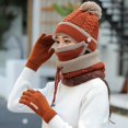 thumbnail image 4 of Gorro de invierno a la modaconjunto de bufanda para mujer y niñagorros con pompones de pasamontañas gruesos y cálidos Ndcxsfigh Para estrenar, 4 of 9