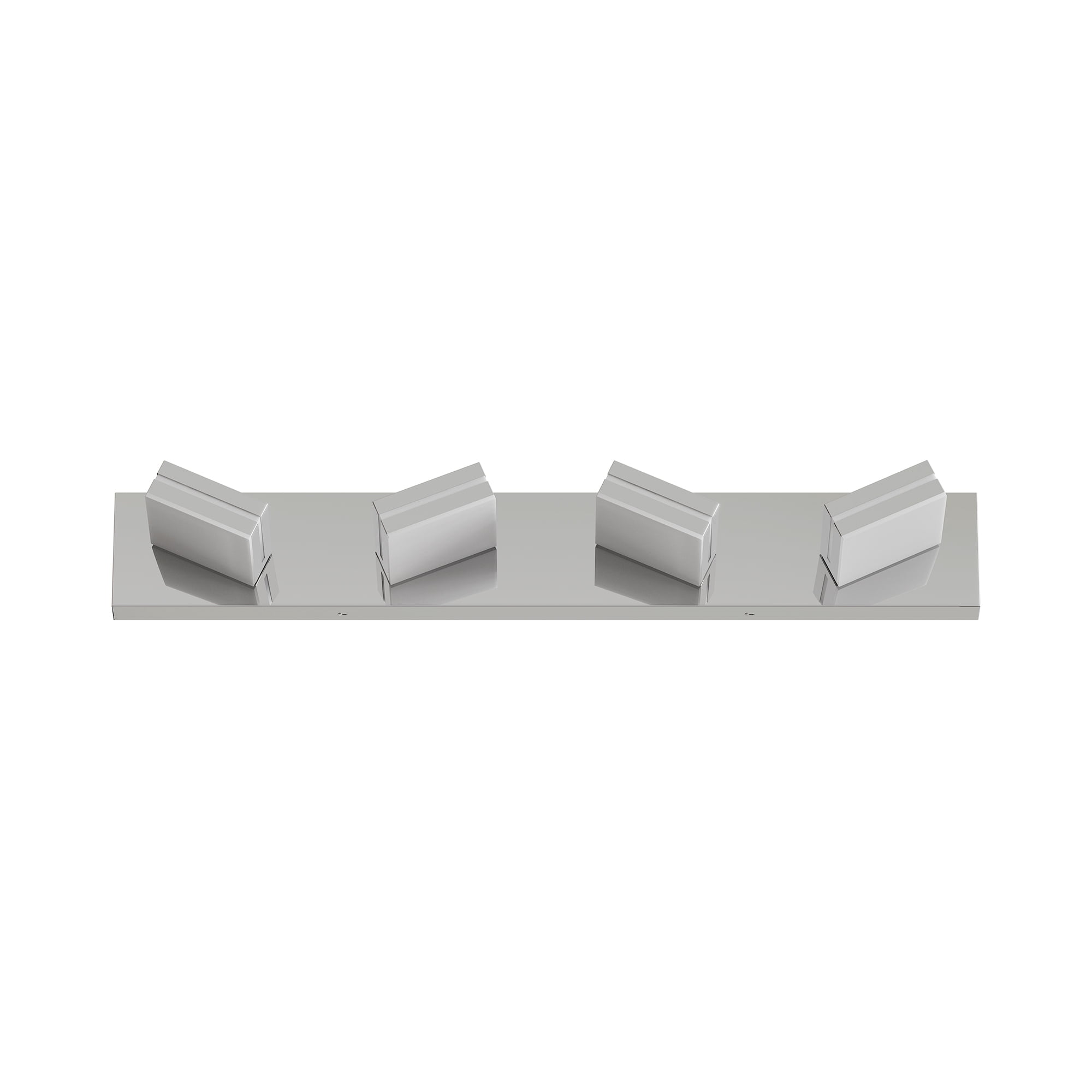 Leumius Modern 4-Light LED Vanity Light, Sleek Minimalist Design, Energy-Efficient, Easy to Install Wall Sconce for Mirror, Bathroom, Bedroom and Hallway Chrome