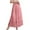 Pink*, variant on RUTAYY Women's Skirt Elastic High Waisted Pleated A-Line Flowy Long Skirt Boho Style Trendy Vacation Long Skirt