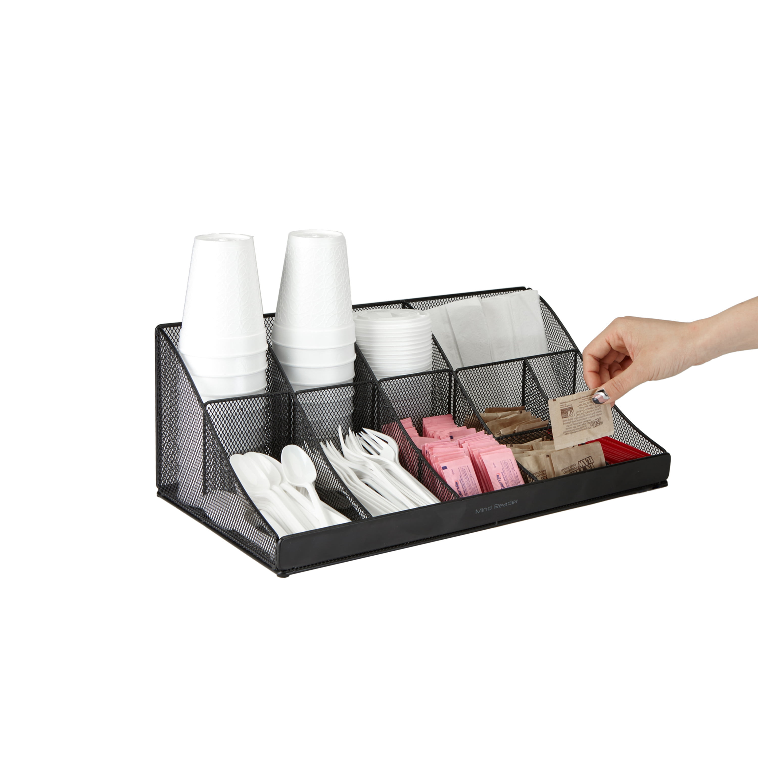 Mind Reader Extra Large Coffee Condiment & Accessory Organizer, 24
