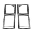 thumbnail image 2 of Real Bright Soft Car Interior Carbon Fiber Sticker Decoration6Pcs For Chrysler 300 2008-2010 Carbon Fiber Interior Side Air Vent CoverAuto Car Protection Interior Accessories, 2 of 8