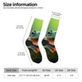 thumbnail image 2 of KLL Tree Frog Print Cool Socks Men's Women's Crew Socks Funny Crazy Novelty Stockings, 2 of 6