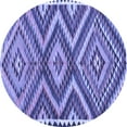 thumbnail image 1 of Ahgly Company Indoor Round Oriental Blue Traditional Area Rugs, 7' Round, 1 of 4