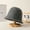 Dark Grey, variant on Wool Bucket Hats For Women Winter Thicken Warm Fishermen Hats Lady Woolen Panama Bob Outdoor Windproof SKi Cold Caps Girl Gorros