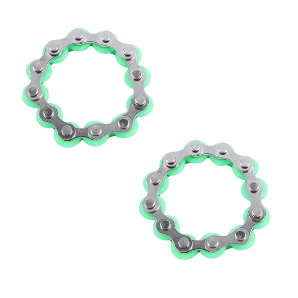Partheme Novelty Toys 1 Counts Chain Stress Relief Toys Stress And Anxiety Relief Toys 2PC Black Green Light blue Red