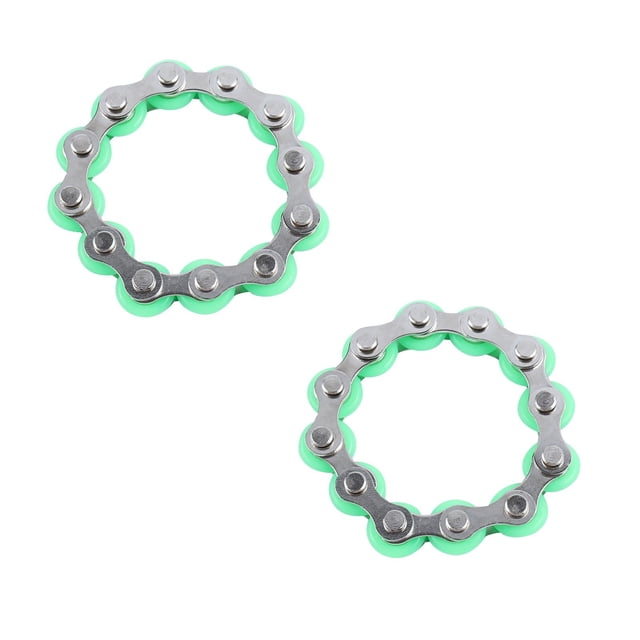 Partheme Novelty Toys 2 Counts Chain Stress Relief Toys Stress And Anxiety Relief Toys 2PC Black Green Light blue Red