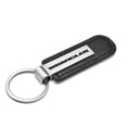 thumbnail image 2 of iPick Image for Jeep Wrangler Silver Metal Plate Black PU Leather Strap Key Chain, Official Licensed, 2 of 5