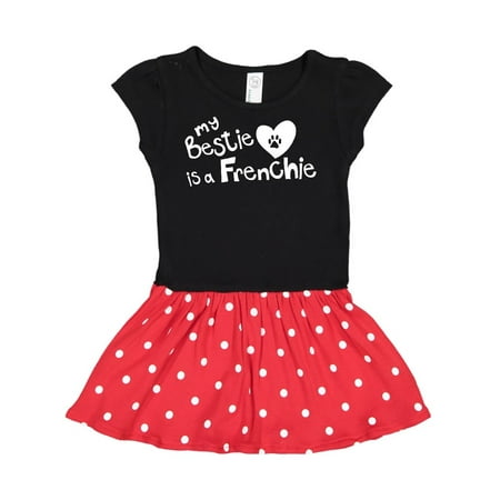 

Inktastic Bestie Frenchie Gift Toddler Girl Dress