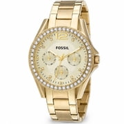 Fossil ES3203 Women's Watch, Riley Quartz Stainless Steel Multifunction Watch, 38mm Dial