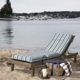 thumbnail image 2 of ARDEN Oceantex Outdoor Chaise Lounge Cushion 72 x 21, Ocean Blue Stripe, 2 of 8