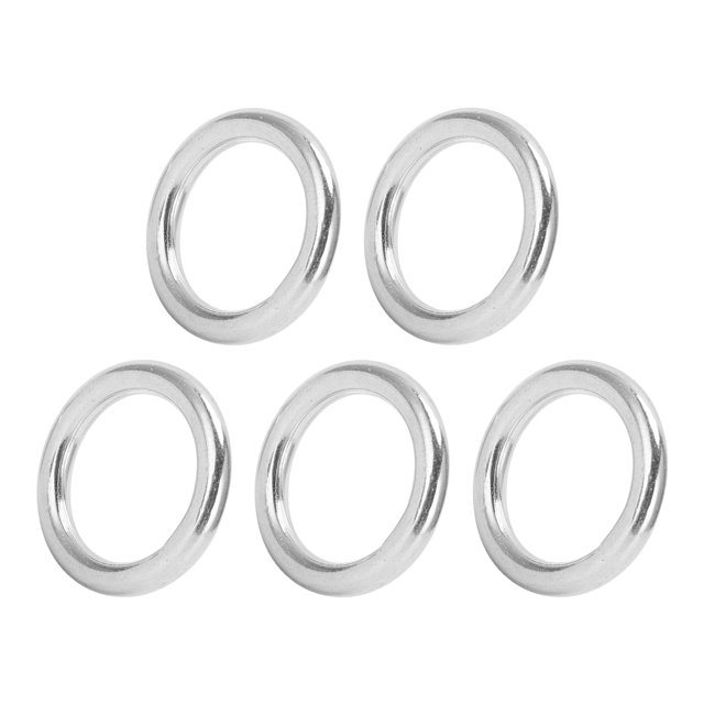 Round Rings Welded, Long Lasting Durable Sturdy Metal O Rings Small Portable for Diving for Navigation 3x15mm,3x20mm,3x25mm