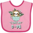 thumbnail image 3 of Inktastic Teacup Raccoon I Love My G-pa Boys or Girls Baby Bib, 3 of 4