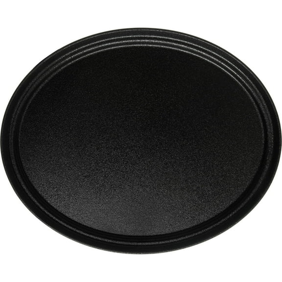 Carlisle 2500GR2004 Griptite2 Black Oval Beverage Tray