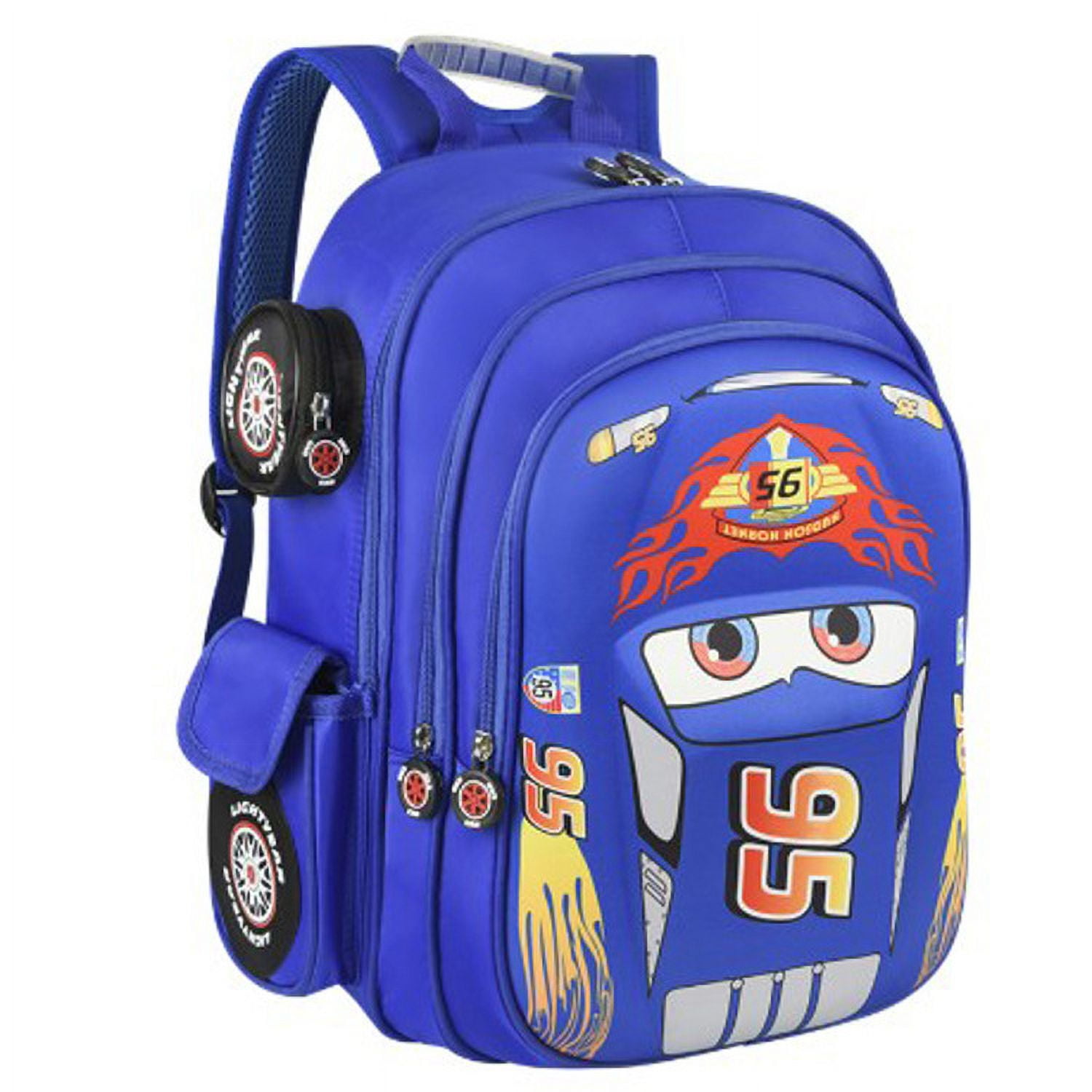 Car Cartoon Red Racing Bag 3D Pocket Backpack Mini Blue Racing Backpack