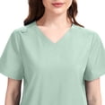 thumbnail image 3 of Niaahinn Women's Medical Scrubs Set - Quick Dry V-Neck Top with Pants, Multiple Pockets, Adjustable Drawstring, 10 colors, 3 of 7