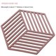 thumbnail image 1 of Salvamanteles de silicona y almohadillas calientes, 5 uds., herramienta de cocina multifunción de calor hexagonal para tapetes para cuencos, manteles individuales, 1 of 5