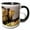 Black/White, variant on 3drose, Colorado, Breckenridge. Red Fox - Us06 Bja0060 - Jaynes Gallery, 11oz Two-tone Yellow Mug
