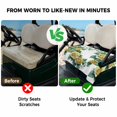 thumbnail image 4 of Golf Cart Seat Covers for 2 Seater,Yellow Rose Microfiber Cart Seat Towel Blanket,Flower Floral Spring Watercolor Green Leaf Absorbent Breathable NonSlip Bench Seats Protector for Golf Course 51"x31", 4 of 9
