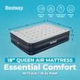 thumbnail image 3 of Comfort Quest Bestway 18" Queen Air Mattress with Built-in Pump, 3 of 10