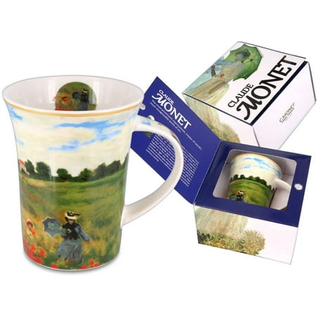 

Carmani Fancy Porcelain Mug Illustrated with Monet Poppy Field Big Tea Mug Tea & Coffee Mug Souvenir for Friend or Coworker Coffee Mug Souvenir Individually Packed Ready Gift for Christmas EA