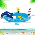 thumbnail image 4 of Centro de juegos inflable Vida marina Piscina con tobogán Piscina para niños pequeños Jardín de verano Patio trasero Parque Tobogán de agua Juguete para salpicaduras, 80 "x 60" x 25 ", 4 of 4
