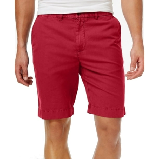 Tommy Hilfiger - Tommy Hilfiger NEW Red Mens Size 35 Khakis Chinos Flat ...