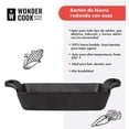 thumbnail image 2 of Sarten De Hierro Fundido 19 Cm Con Asas Rectangular Cocina negro, 2 of 6