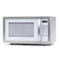 thumbnail image 2 of Farberware Stainless Steel Countertop Microwave Oven with Child Lock, 1.1 Cu Ft Platinum White, 2 of 8