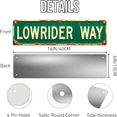 thumbnail image 3 of Lowrider Way Tin Sign - 16x4 Inch - Ideal for Garage, Car Show, Man Cave Decor - Lowrider Signs, Car Culture Wall Art, 3 of 4