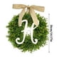 thumbnail image 2 of Xihbxyly Corona de Hojas Verdes, Guirnalda con Alfabeto de 26 Letras, Lazo de Hojas Artificiales, Decoración Versátil para El Hogar y El Jardín, Sofá, Cafetería, Biblioteca, Fiestas, 36 X 36 Cm., 2 of 2
