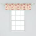thumbnail image 2 of Ambesonne Abstract Window Valance, Grunge Rose Petal Rounds, 42" x 12", Peach Champagne, 2 of 3