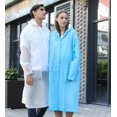 thumbnail image 1 of Adulto largo viaje al aire libre moda hombres y mujeres ligero Eva impermeable transparente ala grande translúcido Scrub, blanco, L, 1 of 2