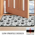 thumbnail image 3 of Grey Dog Paw Footprint Door Rugs,Washable Non Slip Door Mats Indoor,Decorative Door Mats,Entry Mat Indoor for Entrance,Bedroom,Kitchen,Bathroom,30"x17", 3 of 6