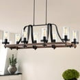 thumbnail image 2 of Warehouse of Tiffany Guntel Chandelier, 8 Lights, Black Iron Finish, 2 of 2