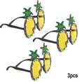 thumbnail image 5 of KYAIGUO Summer Tropical Pineapple Sunglasses Novelty Sunglasses Fruit Shape Glasses Funny Hawaiian Luau Party Eyeglasses Summer Beach Party 3PCS, 5 of 5