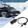 thumbnail image 2 of Adaptador de encendedor de cigarrillos de 12 V / Cable convertidor de encendedor de cigarrillos macho USB tipo C interior para RV para automóvil / Plástico ABS duradero 0,54 m / 1 pieza Negro, 2 of 7
