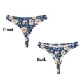 thumbnail image 3 of Balery Flower Tangas de Algodón para Mujer con Estampado – Ropa Interior Sexy, Transpirable, G-string-Small, 3 of 6