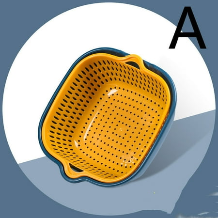 

Homeex Multifunctional Double-layer Drain Basket Kitchen Household A