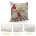 thumbnail image 4 of JEUXUS  Chinoiserie Pillow Covers ,Flower and Red Bird Pillow Cover Chinoiserie Decor Outdoor Pillow Cover for Couch Pillows Living Room Bedroom, 4 of 5
